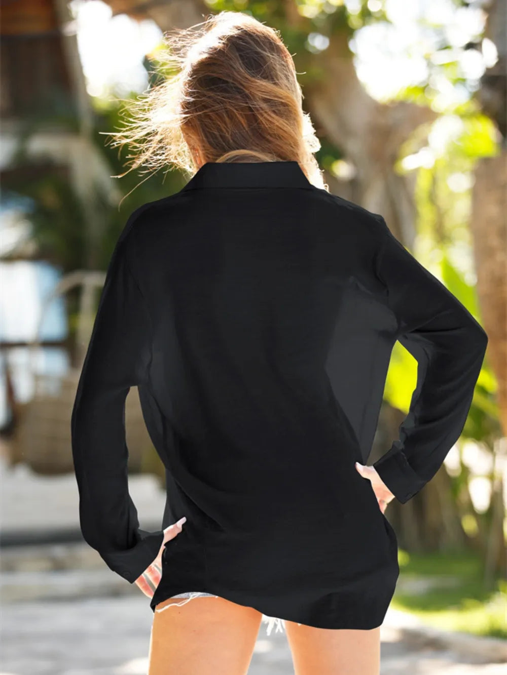 Classic Button Down Cover-Up